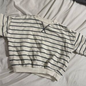 Striped White and Black toddler Zara Sweater